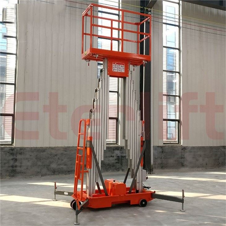 2 Mast Aluminum Aerial Work Platform