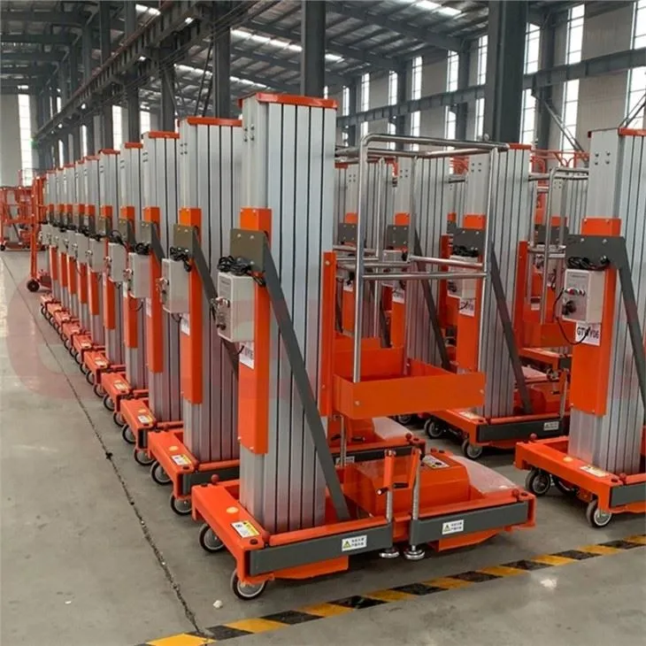 10m Aluminum Single Mast Lift Tables