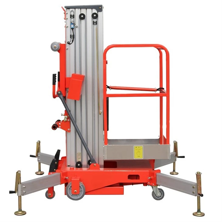 Vertical Single Mast Lifts For Aerial Work